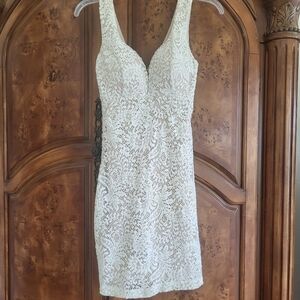 Windsor Ivory Lace Mini Dress